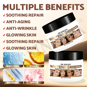Crema Viso Sbiancante con VC, Arbutina e Acido Tranexamico, Anti-Macchie, Anti-Età, Idratazione Profonda, Riparazione Pelle Spenta, Notte, Senza Profumo - Product Image 4