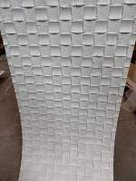 Mosaïque en travertin ultra-mince, flexible et pliable, en pierre naturelle, pour revêtement de façade sur surfaces courbes