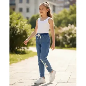 Pantaloni Jogger Elasticizzati Ricamati per Ragazze Adrenaline Taglia 12 Jeans Slim Fit con Tasche in Misto Cotone e Spandex - Product Image 5