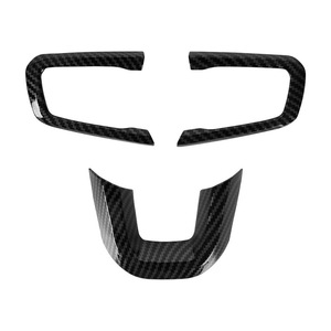 Kit de molduras de fibra de carbono para Jeep Wrangler JL JLU 2018-2023, molduras para el panel de instrumentos y el volante, piezas de modificación para automóviles - Product Image 2
