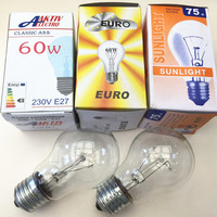 Ampoule à incandescence chinoise longue durée de vie 220V B22 E27 Ampoule transparente/givrée 60W 100W 200 WATT