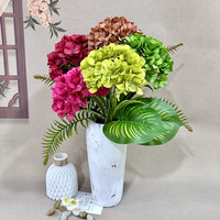 Bunga Hydrangea Sutra Buatan 72 Kelopak Besar, Harga Terjangkau, Dekoratif, untuk Dekorasi Rumah, Pernikahan, dan Pesta