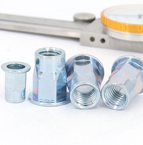 Lục giác đinh tán Nut/Đầu phẳng nửa Hex mù đinh tán Nut M8 thép đinh tán Metric thép carbon ren chèn nutsert - Product Image 1