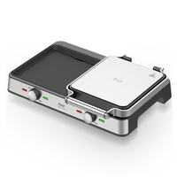 Grill électrique RAF Steak Maker 2100W, plaque de cuisson antiadhésive, chauffage double face, barbecue d'intérieur, pour sandwichs, steaks et toasts, cuisine