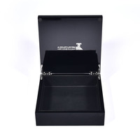 Boîte à dattes en bois Ramadan Saison Jeddah KSA, coffret cadeau de luxe en MDF laqué brillant avec logo personnalisé