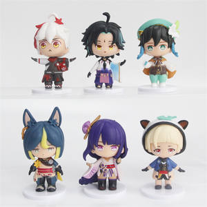 6 unids/set 9CM Klee Venti <span class=keywords><strong>Kaedehara</strong></span> <span class=keywords><strong>Kazuha</strong></span> juego personaje figura recoger Anime figuras regalo caliente juego Popular - Product Image 1