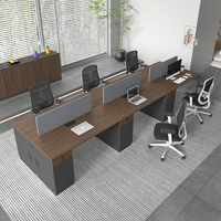 Nouveau design de bureau de haute qualité et de luxe pour PDG, table d'ordinateur, poste de travail pour le personnel, mobilier de bureau, ensemble de bureau et de chaises