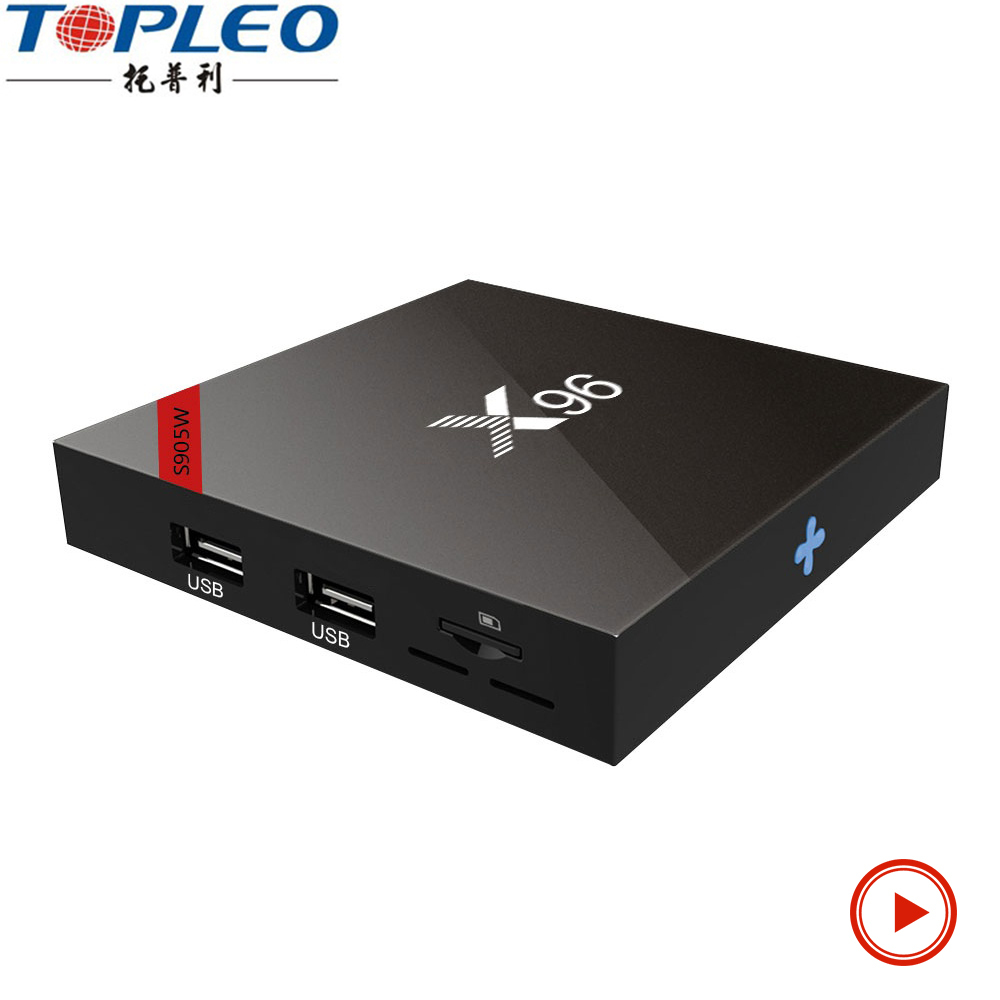 Calidad Superior Android 7.1.2 Quad Core S905W descarga X96 manual del usuario para Smart TV box