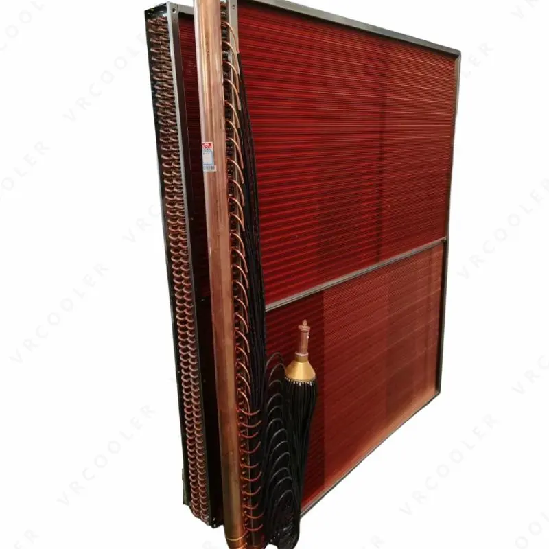 Nhựa Phenolic nồi hơi blowdown trao đổi nhiệt ống đồng màu xanh vây ngưng tất cả các đồng ngưng cuộn dây cho AHU