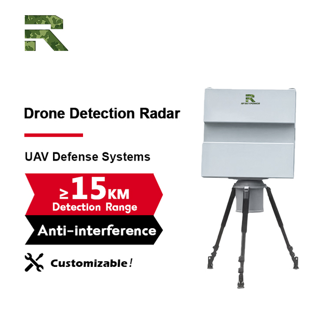 15km Ku Band Frequency M Continuous Wave Phased Array System Intelligent Reliability Robust EMI Resistance Drone Detector