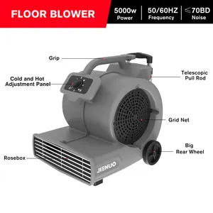 JN-C6-H Air Blower With Cold And Hot Wind 3 Gears Wet Floor Drier Air Blower In Hotel School Home Restaurant