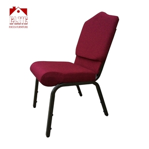 Chaises de chaire d'église d'usine en gros chaises d'église empilables d'occasion à vendre sièges d'église rembourrés en métal - Product Image 2
