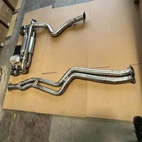 DZ OEM 1,5 mm Garantie 3 ans pour 1M E82 304 Acier inoxydable 63 mm Poli miroir Tuyau d'échappement sport racing pour voiture Catback