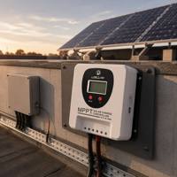 Contrôleur MPPT LDSOLAR 40A et prend en charge les batteries Li-ion, avec option WIFI ou Bluetooth MPPT