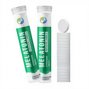 Tabletas Efervescentes de Melatonina OEM 3mg 5mg, Ayuda para Dormir para Adultos, Certificación Halal/Kosher, 60 Unidades - Product Image 1