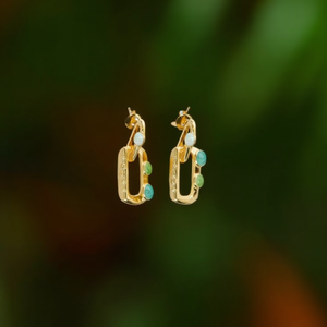 Pendientes de Moda, Acero Inoxidable 316L, Baño de Oro PVD, Joyería Sostenible y Resistente - Product Image 3