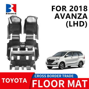 Wholesale Factory Custom 5D <b>TPE</b> Rubber Eco-friendly Waterproof Anti Slip 5D Car Floor Mats 3 Pieces for TOYOTA AVANZA(LHD) 2018 - Product Image 1