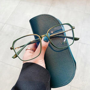 Monture de lunettes carrées pour femmes Qianai R4-20098, monture intégrale, verres PC anti-lumière bleue, lunettes optiques pour usage quotidien - Product Image 2