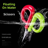 Ciseaux de pêche flottants en plastique /PE/ pour ligne tressée - Mini ciseaux multifonctionnels pour couper la peau de plomb - Accessoires de pêche
