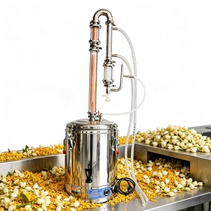 Distillateur d'eau électrique portable de 5 L pour comptoir, idéal pour la fabrication d'huiles essentielles et d'hydrolats à domicile ou en laboratoire - Product Image 1