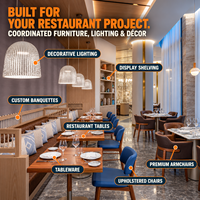 Ensemble de meubles de restaurant de luxe JEILI, banquette incurvée, table en marbre et chaises rembourrées pour hôtel, mobilier contractuel