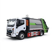 Camion compacteur de déchets à chargement arrière Dongfeng EV 8 m³ zéro émission, camion électrique pour l'élimination des déchets urbains et l'assainissement