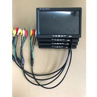 Monitor LCD para coche AHD con grabación DVR de 7 pulgadas con entradas de vídeo RCA, vídeo HD, voltaje amplio, 2 AV, monitor de marcha atrás para camión y coche