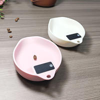 UNLOV Smart Espresso Koffie Weegschaal Bonenschijf Weegschaal ABS Materiaal Walnoot Kleur Elektronische Handgegoten Bonenbak