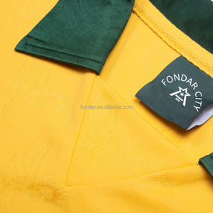 เสื้อฟุต<span class=keywords><strong>บอล</strong></span>โปโลสีเหลืองเสื้อฟุต<span class=keywords><strong>บอล</strong></span>แห้งเร็วระบายอากาศผ้าโพลีเอสเตอร์100% <span class=keywords><strong>คริสตัล</strong></span>วัง1991ย้อนยุค - Product Image 3