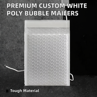Enveloppes à bulles blanches personnalisées de qualité supérieure, enveloppes rembourrées en plastique, sacs postaux