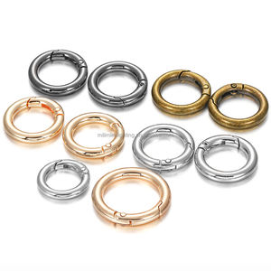 Cá Nhân Tùy Chỉnh Hợp Kim Nhỏ Mùa Xuân Chia Móc Chìa Khóa Vòng Kim Loại Keyring Chuỗi Vòng Carabiner Mùa Xuân Cổng Vòng Snap Khóa - Product Image 2