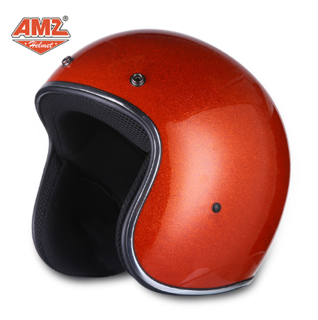 AMZ DOT Approved Retro 3/4 Open Face Motorcycle Helmet AMZ DOT Approved Retro 3/4 Open Face Motorcycle Helmet