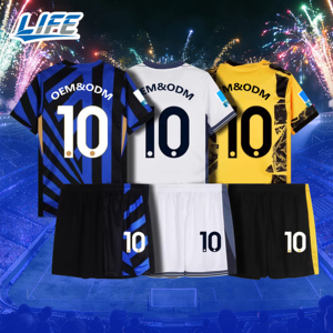 Conjunto de Uniforme de Fútbol Edición Blanca Personalizada, Estilo Inter de Italia, Camiseta Lautaro, Versión para Aficionados Adultos, Hombre, Manga Corta - Product Image 1