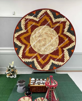 En gros personnalisé traditionnel éthiopien croix Habesha conception fleur fête d'anniversaire décors de fond