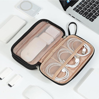Sac organisateur de câble numérique matelassé accessoires de voyage pochette de rangement chargeur support pour écouteurs Gadget Portable sac de câbles matelassés
