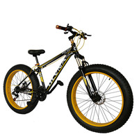 Vélo de montagne tout suspendu en acier 4.0 de 26 pouces pour hommes, 21 vitesses Shimano, vélo de neige, jantes en alliage d'aluminium, frein à disque pour hommes