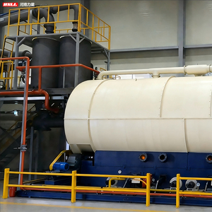 Mini-machine de pyrolyse pour la récupération d'énergie à partir de pneus usagés, plastiques usagés, boues et caoutchouc, machine de raffinage d'huile en diesel - Product Image 5