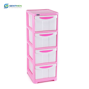 Duy Tan Brand Eco Friendly Plastic <b>Storage</b> Cabinet <b>4</b> <b>Drawers</b> Bedroom Clothes Wardrobe Free Standing Organizer Unit - Product Image 5