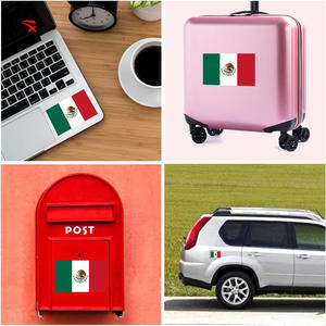 Pegatinas Impermeables Personalizadas con Banderas de Varios Países, Pegatinas de <span class=keywords><strong>la</strong></span> Bandera Mexicana de 21x29.7cm para Decoración - Product Image 4