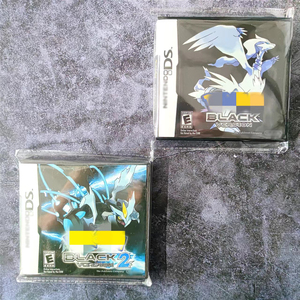 Videogiochi retrò con scatola Pokmon nero bianco 1 2 cartuccia per console per videogiochi Nintendos