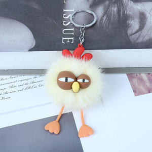 Nouveau porte-clés en peluche mignon de poussin qui fait la moue, pendentif pour sac, voiture, petit cadeau créatif, pendentif pour sac, porte-clés - Product Image 6