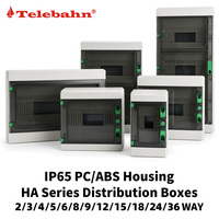 Boîtier de distribution extérieur 5 voies IP65 en PC/ABS, étanche, pour disjoncteur, boîtier d'alimentation, petit interrupteur aérien, boîtier SPD