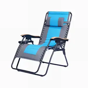 Toptan plaj Flip yüzme havuzu sandalyesi veranda açık güneş şezlong yüzme sıfır yerçekimi katlanabilir şezlong