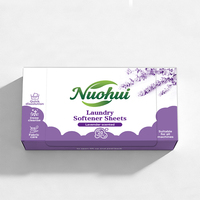 Nuohui Feuilles de lessive et adoucissant écologiques parfum lavande, haute mousse, avec plus de 80 % d'ingrédients actifs