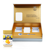 Cajas de Papel Protectoras para Envasado de Miel de Lujo Personalizadas con Laminación Mate para Frascos de Vidrio para Alimentos Enlatados, Cajas de Regalo