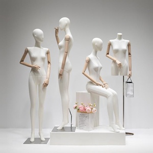 Maniquí <span class=keywords><strong>de</strong></span> Alta Gama para <span class=keywords><strong>Ropa</strong></span> <span class=keywords><strong>de</strong></span> <span class=keywords><strong>Mujer</strong></span>, Maniquí <span class=keywords><strong>de</strong></span> Cuerpo Entero <span class=keywords><strong>con</strong></span> Hombros Planos, Tipo Colgante, para Exhibición en Escaparates - Product Image 1