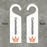 Étiquettes de porte en PVC imprimées sur mesure, « Veuillez ne pas déranger », « Veuillez nettoyer immédiatement », panneaux suspendus pour chambre d'hôtes