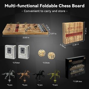 Grand jeu de société de course de chevaux en bois de 23 pouces - Product Image 5