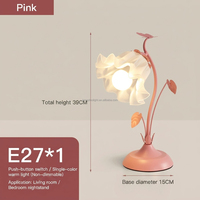 Lampe de chevet moderne en fer, écologique, romantique, chaleureuse et élégante, décoration de mariage, lampe de table pour chambre à coucher