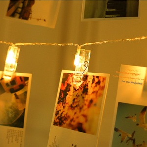 <span class=keywords><strong>Led</strong></span> nhựa IP65 không thấm nước Clip ánh sáng chuỗi ảnh Clip màu Hộp Pin trang trí nền đèn lễ hội Giáng sinh - Product Image 3